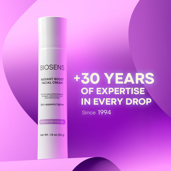 BIOSENS Radiant Boost Facial Cream with Encapsulated Peptides Airless 1.8 FL OZ