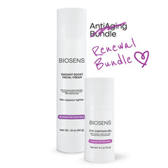BIOSENS WELL-AGING BUNDLE | Radiant Boost Cream + Eye contour gel | 1 Airless Bottle each