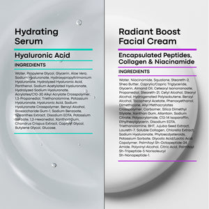 BIOSENS ANTIAGING BUNDLE | Hydrating Serum + Radiant Boost Cream  | 1 Airless Bottle each